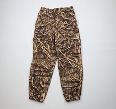 Vintage 90s Boys L Mossy Oak Camouflage Chamois Cloth Cuffed Joggers Cargo Pants - £45.85 GBP