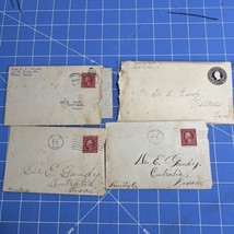 Antique Letters 1920s Tyler Texas Kent Gibson To Dr. E Gandy Centralia - $402.43 MXN