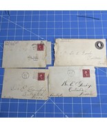 Antique Letters 1920s Tyler Texas Kent Gibson To Dr. E Gandy Centralia - $407.85 MXN