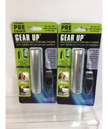 (2) Silver Gear Up 2200 MAH Powerbank Portable Charger iPhone Android Mi... - $93.35 MXN
