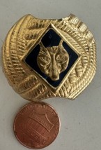 Vintage Boy Scouts Neckerchief slide Blue Wolf - £4.42 GBP