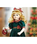 Rachel Porcelain Doll, Green &amp; Red w/Ornament Heritage Signature Collect... - £21.57 GBP