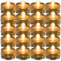 Super Bright Led Floral Tea Light Submersible Lights For Party Wedding (Amber, 6 - £68.33 GBP