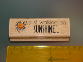 Rubber Stamps - Just walking on SUNSHINE... (New) - £6.25 GBP