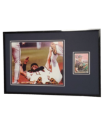 Sid Bream Signed Framed 11x17 Photo Display Braves 1992 NLCS - $69.29