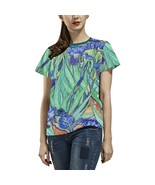 Woman&#39;s Irises Van Gogh All Over Print T-shirt (USA Size) - $36.67 CAD