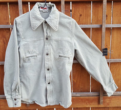 Vintage BIG YANK Mens Soft Denim Jacket Shirt-M-RN 43602-Light Blue-Snap... - $210.36