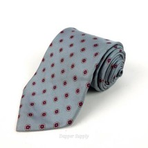 The Valeriano Collection Mens Silk Tie Necktie Blue/Grey Red Polka Dot N... - £7.90 GBP