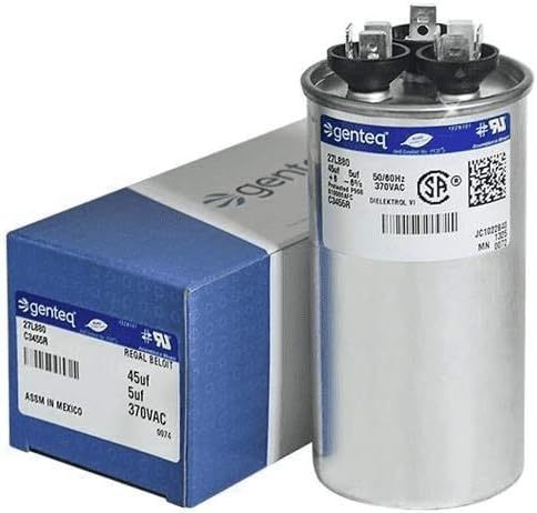 Genteq C3455R Ge Round Capacitor 45 5 Uf Mfd, 97F9895, Z97F995,, 370V - $32.99