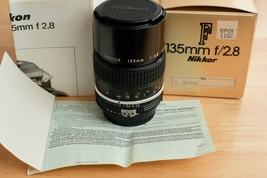 [MINT in Box] Nikon NIKKOR 135mm f/2.8 Ai MF Telephoto Lens (US) - £119.43 GBP