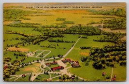 Siloam Springs AR Arkansas Aerial View John Brown University Postcard O22 - £4.79 GBP