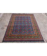 Beautiful 5x7 Blue Bokhara Geometric Area Rug - Perfect for Living Room - $12,146.13 MXN