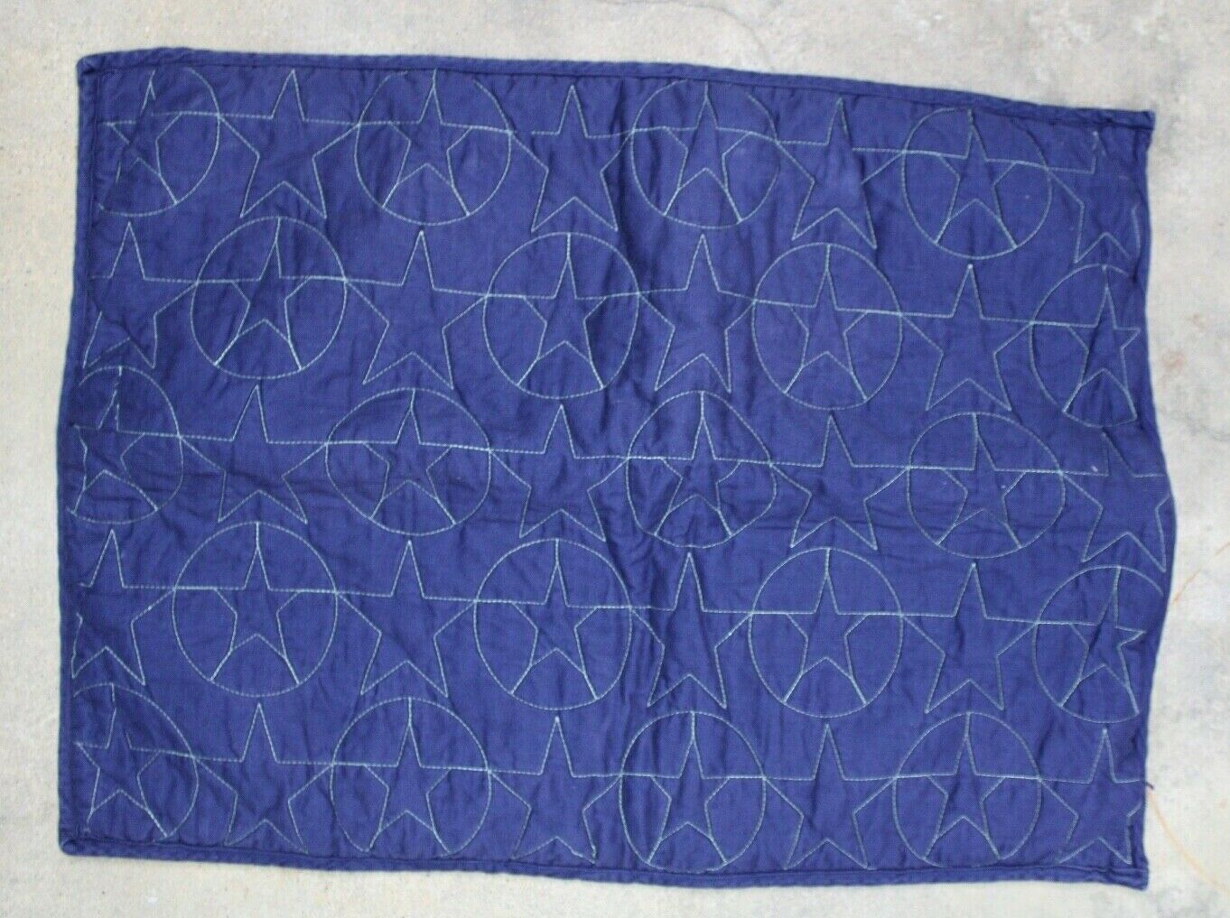Primary image for Pottery Barn Kids Blue Green Quilted Star Standard Pillow Case Sham 20x27
