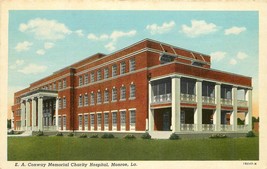 EA Conway Memorial Hospital 1940s Monroe Louisiana Teich postcard 2025 - $5.49