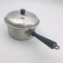 Vintage Wear-Ever Aluminum Sauce Pan Pot w/ Spigot Lid #8051-S USA 6&quot; Dia - £13.25 GBP