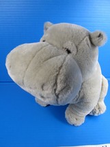 Dakin Plush Sitting Hippopotamus Stuffed Animal 12&quot; Vtg 1985 Made in Korea - $32.73