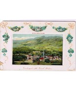 Greetings Postcard Old World Village Celoidchrom  Embossed 1909 VINTAGE - $2.12