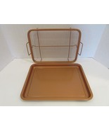 Copper Chef Crisper Tray Baker Basket &amp; Pan 9 x 12 Non Stick - £12.50 GBP