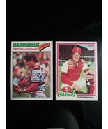 1977 &amp; 1978 O-Pee-Chee OPC Ted Simmons St. Louis Cardinals Baseball Card... - £15.72 GBP