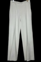 Frame Wide Leg High Rise Trousers Womens Size 4 White Pants Fully Lined Palazzo - £41.11 GBP