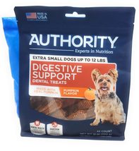 Authority Digestive Support Dog Dental Treats, Pumpkin Flavor Bundle and... - £30.72 GBP+