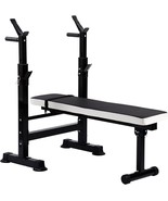 BalanceFrom Adjustable Olympic Workout Bench with Squat Rack - $119.99