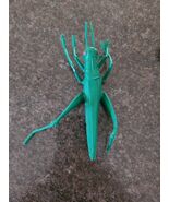 VTG Retro 1990&#39;s Large Green Rubber Grasshopper Toy Figure Made In China - $8.80