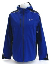 Nike Blue StormFit Hyper Shield Light Zip Front Hooded Running Jacket Men&#39;s NWT - £238.93 GBP