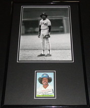 Oscar Gamble Signed Framed 11x17 Photo Display NY Yankees Indians - £53.50 GBP