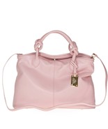 AURA Italian Made Genuine Pink Leather Medium Tote Bag Handbag - $6,613.43 MXN