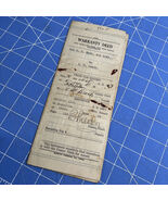 Antique Warranty Deed 1927 Lufkin Texas Angelina County Signed John S Re... - €20,63 EUR