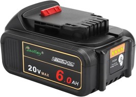 Waitley 20V 6.0A Replacement Battery Compatible With Dewalt Dcb200 Dcd Dcf Dcg - £33.19 GBP