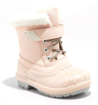 Cat &amp; Jack Toddler Girls&#39; Journey Pink Faux Fur Thermolite Winter Snow Boots NEW - £16.07 GBP