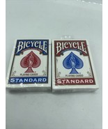 (2) New Sealed Deck of Bicycle Standard Face Poker Playing Cards 1 BLUE ... - $95.06 MXN