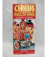 Circus Hall Of Fame Sarasota Florida Brochure Pamphlet - $12.87