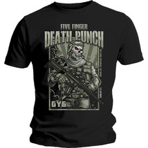 Five Finger Death Punch War Soldier Official Tee T-Shirt Mens Unisex - £26.89 GBP