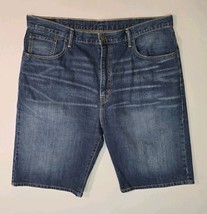 Levis 569 Jean Shorts Denim Blue Cotton Size 40 Men&#39;s Baggy Relaxed 12&quot; ... - $23.11