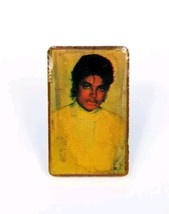 Michael Jackson Photo Pin Portrait Vintage 80s Lapel Hat Tac - $5.87