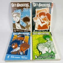 Get Backers English Manga Volume 2-5 Lot Yuya Aoki TokyoPop w/ First Printings - £11.73 GBP