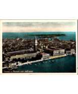 RPPC Venice &amp; Murano View From Airplane Italy Vintage Postcard 1952 Post... - $23.93