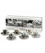 ILLY ART COLLECTION Coffee Set by Tobias Rehberger - 6 Espresso + 6 Saucers - £369.67 GBP