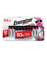 Lot of 12 Energizer Max AA Batteries - Alkaline Battery 16 Packs 192 Total - €74,14 EUR