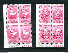 Venezuela 1953 ERROR MNH Upper right stamp has short 1 14057 - £23.60 GBP