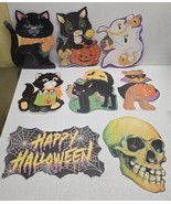 Halloween Vintage Die cut Decorations Double Sided Eureka Made in USA Lo... - $83.18 CAD
