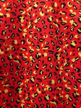 NWT PUMA Red Yellow Black Leopard Sleeveless Mock Golf Shirt - M L XL image 4