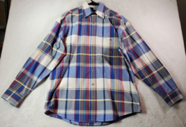 Twenty X Shirt Mens Medium Multi Plaid Cotton Long Sleeve Collared Button Down - £10.40 GBP