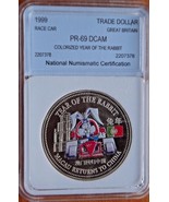 GREAT BRITAIN TRADE DOLLAR MACAU RETURNS TO CHINA 1999 RACE CAR COLORIZED - $101.07 CAD