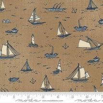 Moda TO THE SEA 16930 17 Sand Quilt Fabric By The Yard Janet Clare. - £7.77 GBP
