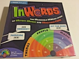 Inwords Spiral Insight Word Team Funny Game Factory Sealed New Xmas Gift... - $5.92