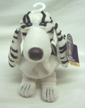 Applause Hush Puppies Zebra Print Basset Dog B EAN Bag 6&quot; Stuffed Animal Toy New - £11.86 GBP
